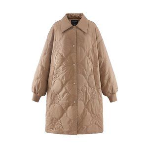 Solid button up Light Khaki Coat
